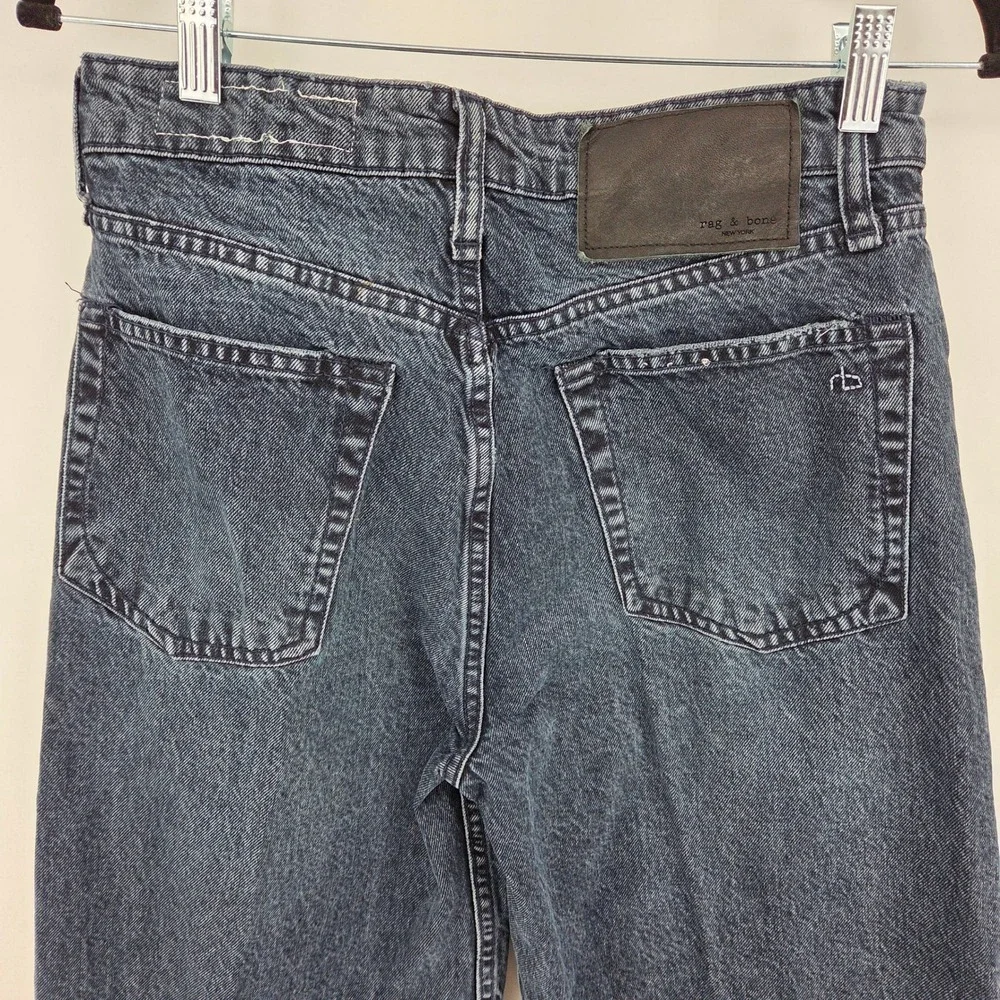 Rag & Bone Andi High-Rise‎ Ankle Wide Leg Cropped Jeans Dark Wash Size 27